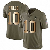 Nike Dolphins 10 Kenny Stills Olive Gold Salute To Service Limited Jersey Dzhi,baseball caps,new era cap wholesale,wholesale hats